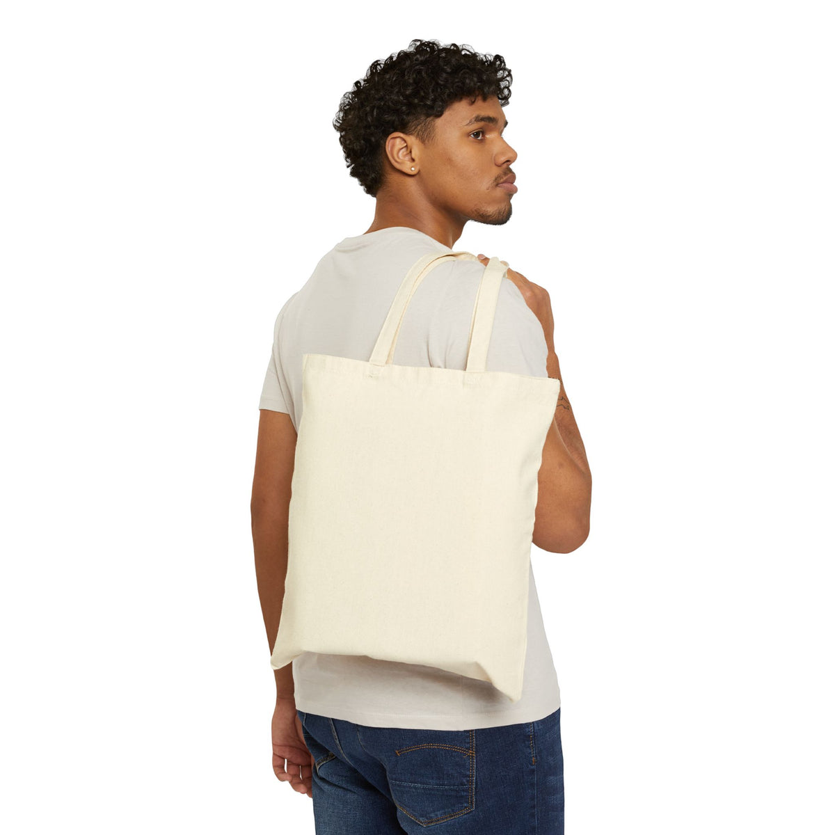 Grand Compact Racing Logo Cotton Canvas Tote Bag